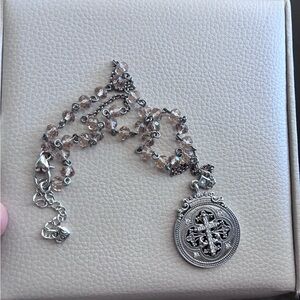 Brighton Reversible Divine Cross Silver Amulet Pendant